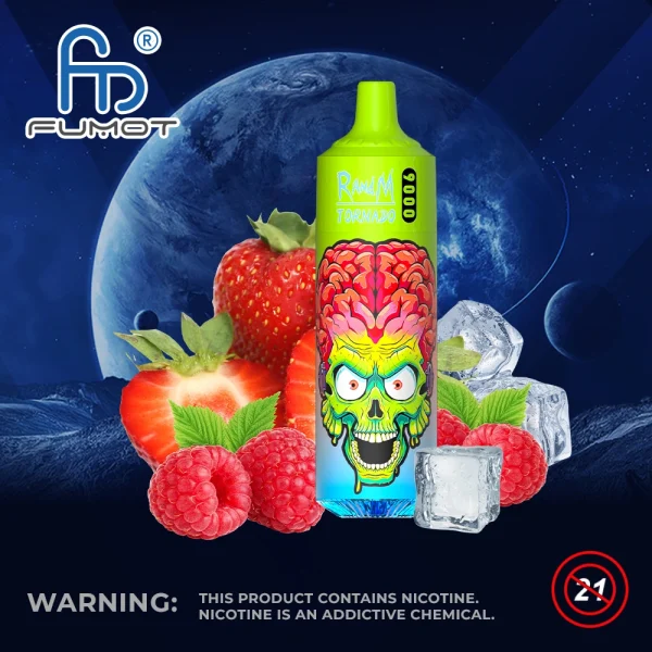 RandM 9000 - Strawberry Raspberry Ice - 2%