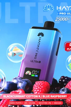 Hayati Pro Ultra+ 25000 - Blackcurrant Cotton Candy/ Blue Raspberry - 2%