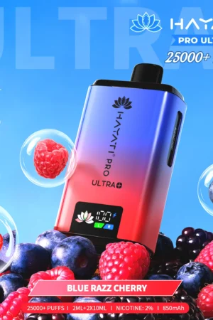 Hayati Pro Ultra+ 25000 - Blue Razz Cherry - 2%
