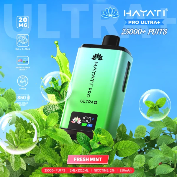 Hayati Pro Ultra+ 25000 - Fresh Mint - 2%