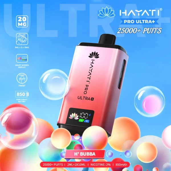 Hayati Pro Ultra+ 25000 - Hubba Bubba - 2%