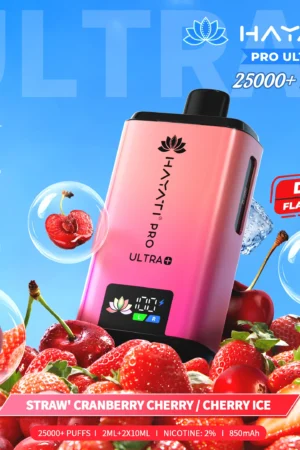 Hayati Pro Ultra+ 25000 - Strawberry Cranberry Cherry/ Cherry Ice - 2%