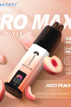 Hayati Pro Max+ 6000 - Juicy Peach - 2%