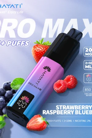 Hayati Pro Max+ 6000 - Strawberry Raspberry Blueberry - 2%