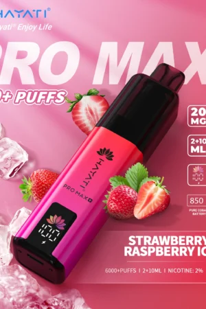 Hayati Pro Max+ 6000 - Strawberry Raspberry Ice - 2%