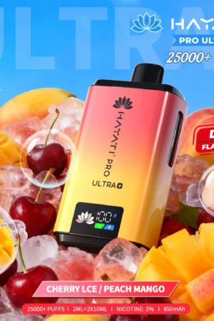 Hayati Pro Ultra+ 25000 - Cherry Ice/ Peach Mango