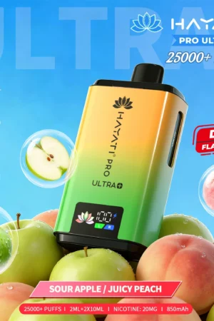 Hayati Pro Ultra 25000+ - Sour Apple/ Juicy Peach - 2%