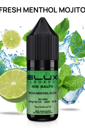 Elux Nic Salt - Fresh Menthol Mojito - 10mg