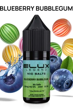 Elux Nic Salt - Blueberry Bubblegum - 20mg