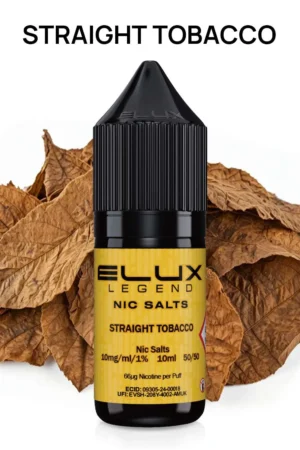 Elux Nic Salt - Straight Tobacco - 10mg