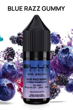 Elux Nic Salt - Blue Razz Gummy - 10mg