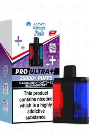 Hayati Pro Ultra+ 25000 PODS - Blackcurrant Cotton Candy/ Blue Raspberry - 2%