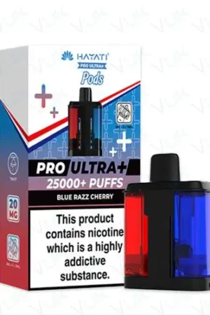 Hayati Pro Ultra+ 25000 PODS - Blue Razz Cherry - 2%