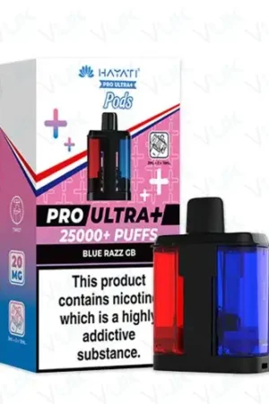 Hayati Pro Ultra+ 25000 PODS - Blue Razz Gummy Bear - 2%
