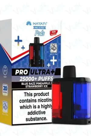 Hayati Pro Ultra+ 25000 PODS - Blue Razz Pineapple/ Strawberry Ice - 2%
