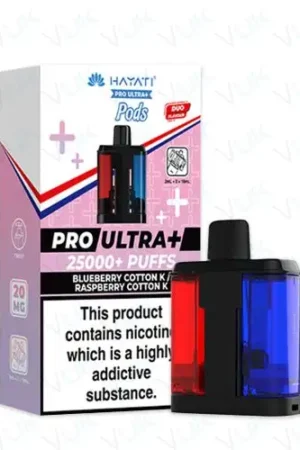 Hayati Pro Ultra+ 25000 PODS - Blueberry Cotton Candy/ Raspberry Cotton Candy - 2%