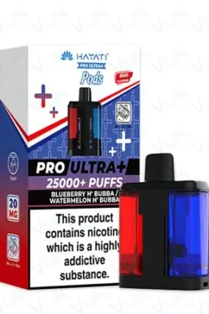 Hayati Pro Ultra+ 25000 PODS - Blueberry Hubba Bubba/ Watermelon Hubba Bubba - 2%