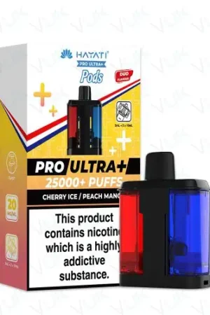Hayati Pro Ultra+ 25000 PODS - Cherry Ice/ Peach Mango - 2%