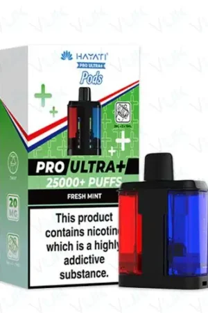 Hayati Pro Ultra+ 25000 PODS - Fresh Mint - 2%