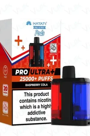 Hayati Pro Ultra+ 25000 PODS - Raspberry Cola - 2%