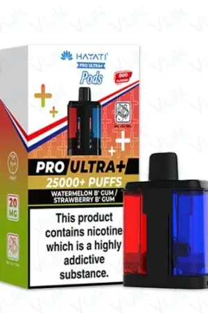 Hayati Pro Ultra+ 25000 PODS - Watermelon Bubblegum/ Strawberry Bubblegum - 2%