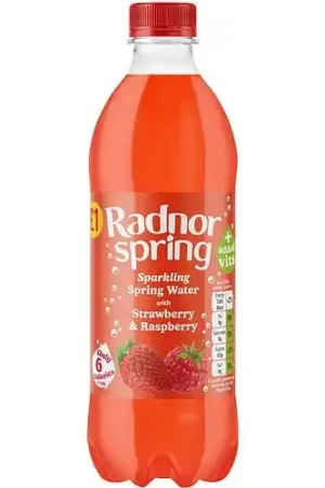 Radnor Spring - Sparkling Spring Water with Strawberry and Raspberry 500ml Bottle